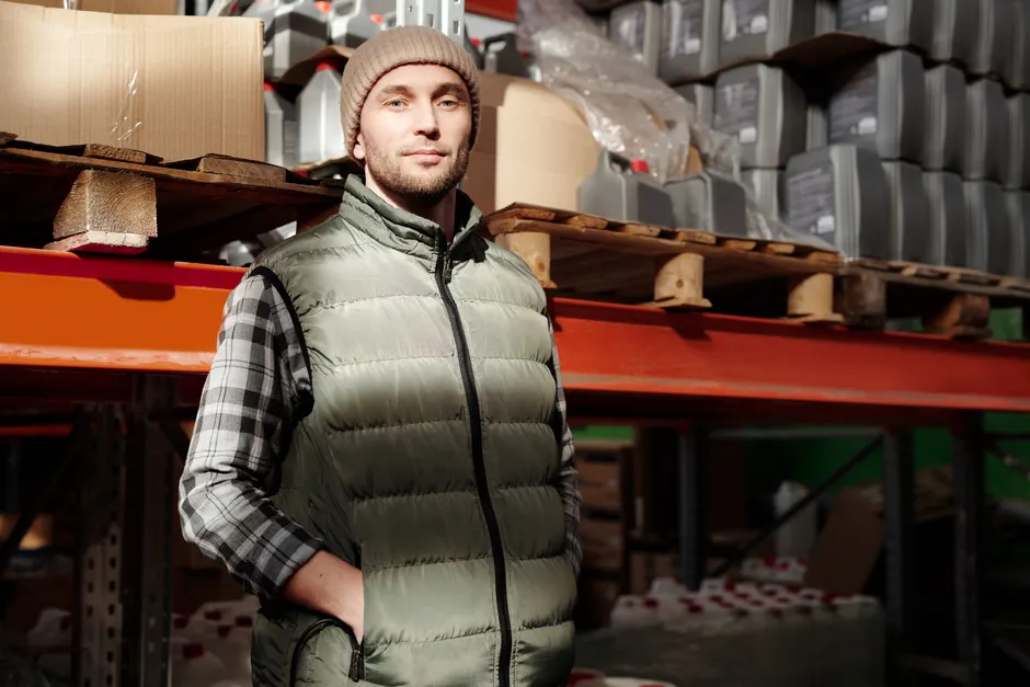 Detail Cold Storage Warehouse Worker In Freezer Suit Number 4