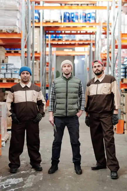 Detail Cold Storage Warehouse Worker In Freezer Suit Number 8