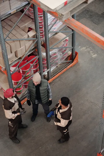 Detail Cold Storage Warehouse Worker In Freezer Suit Number 9