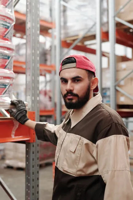 Detail Cold Storage Warehouse Worker In Freezer Suit Number 10