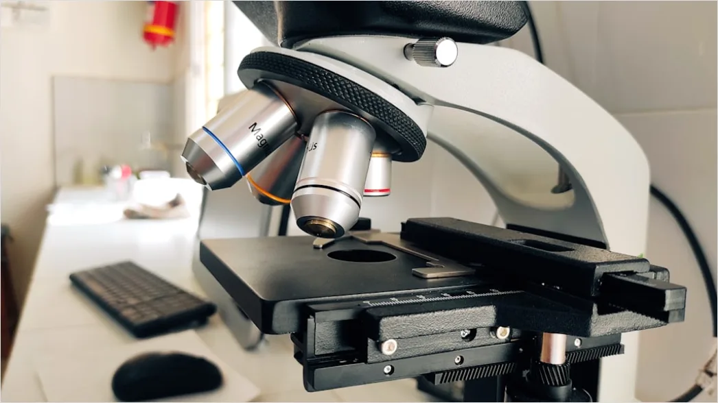 Detail Confocal Microscope Laboratory Equipment Close Up Number 13