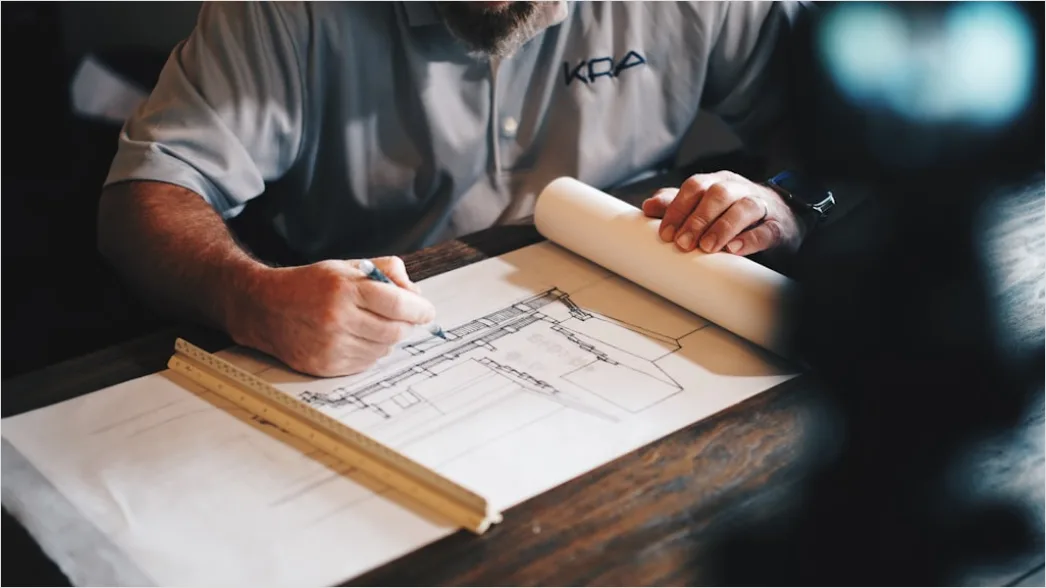 Construction Blueprint Review Engineer On Site 9a44