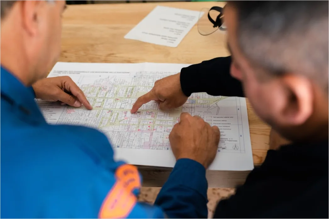Detail Construction Blueprint Review Engineer On Site Number 2