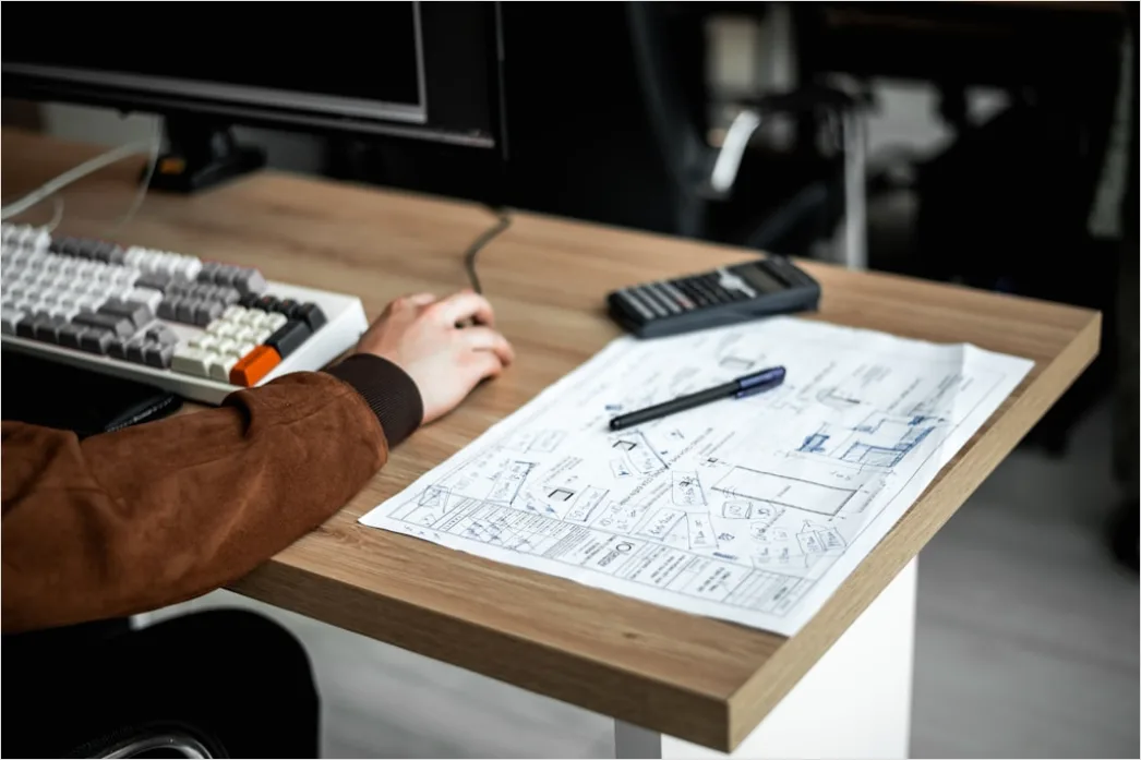 Detail Construction Blueprint Review Engineer On Site Number 20