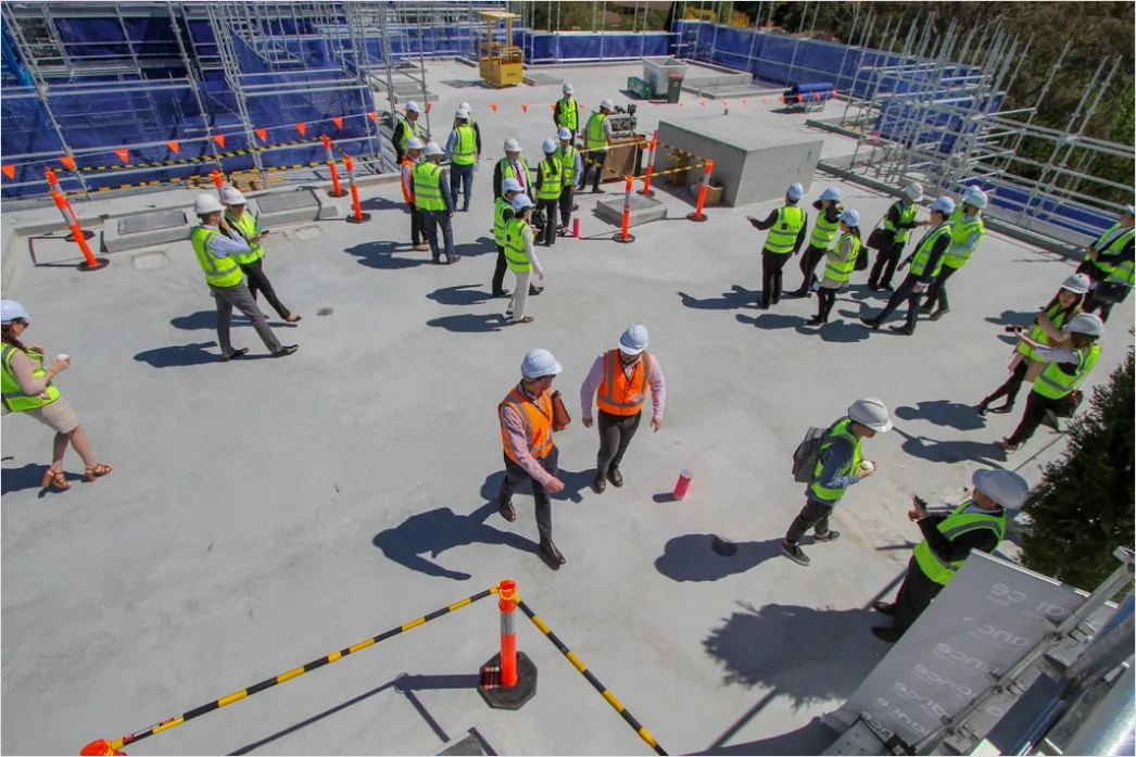 Construction Site Safety Briefing Team Morning 9107