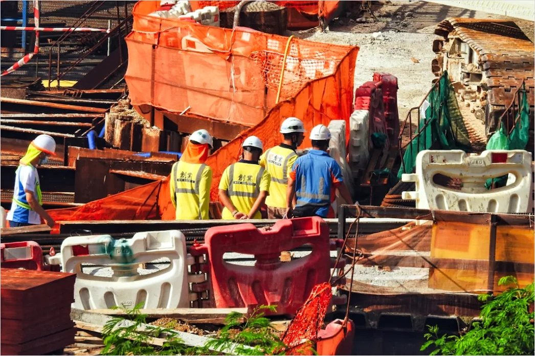 Detail Construction Site Safety Briefing Team Morning Number 7