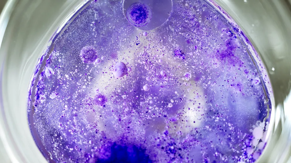 Detail Crystal Growth Experiment Laboratory Close Up Number 16