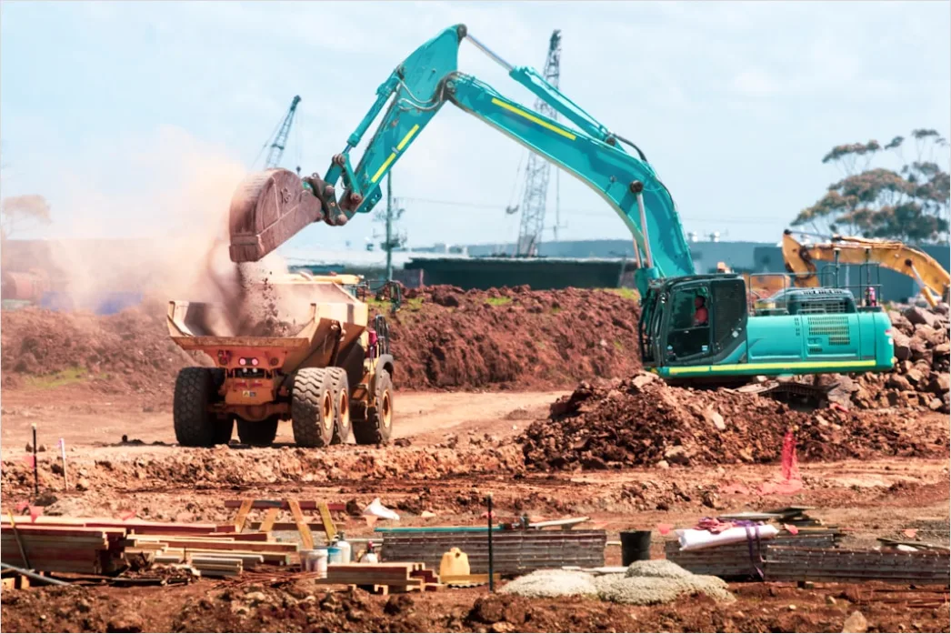 Earthmoving Machinery Construction Site Excavation 3b46