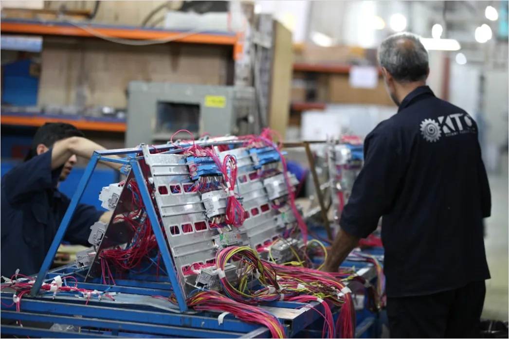 Detail Electric Vehicle Battery Assembly Line Production Number 19