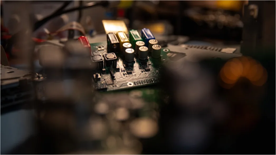 Detail Electronics Lab Circuit Testing Oscilloscope Close Up Number 16