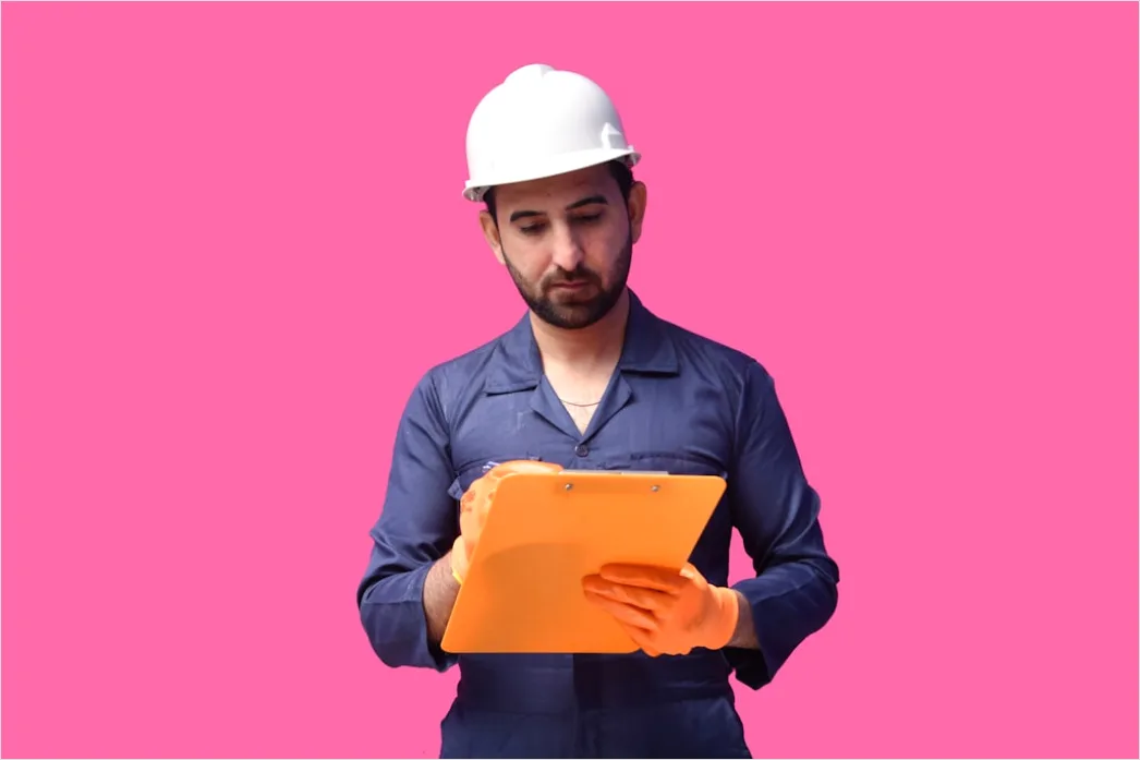 Detail Energy Sector Engineer Reviewing Pipeline Data Number 11