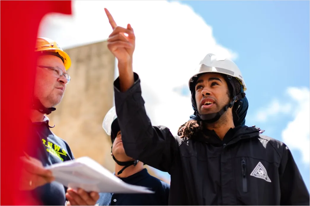 Detail Energy Sector Engineer Reviewing Pipeline Data Number 15