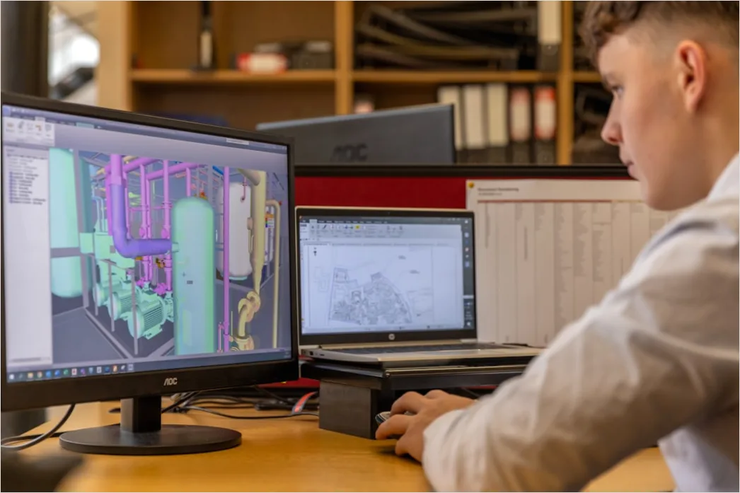 Detail Energy Sector Engineer Reviewing Pipeline Data Number 19