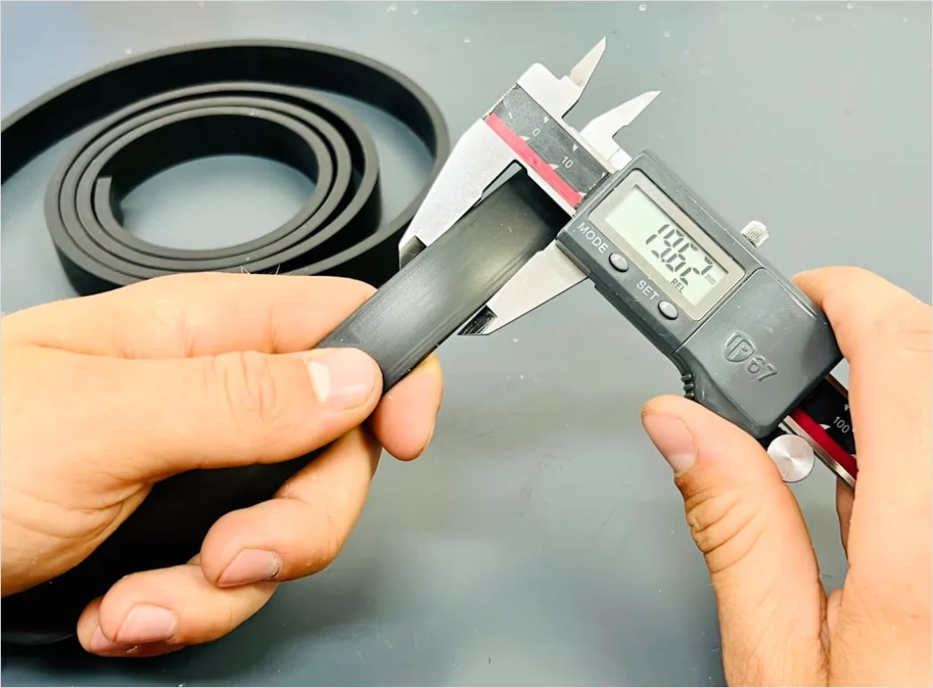 Detail Engineer Measuring Component With Caliper Close Up Number 17