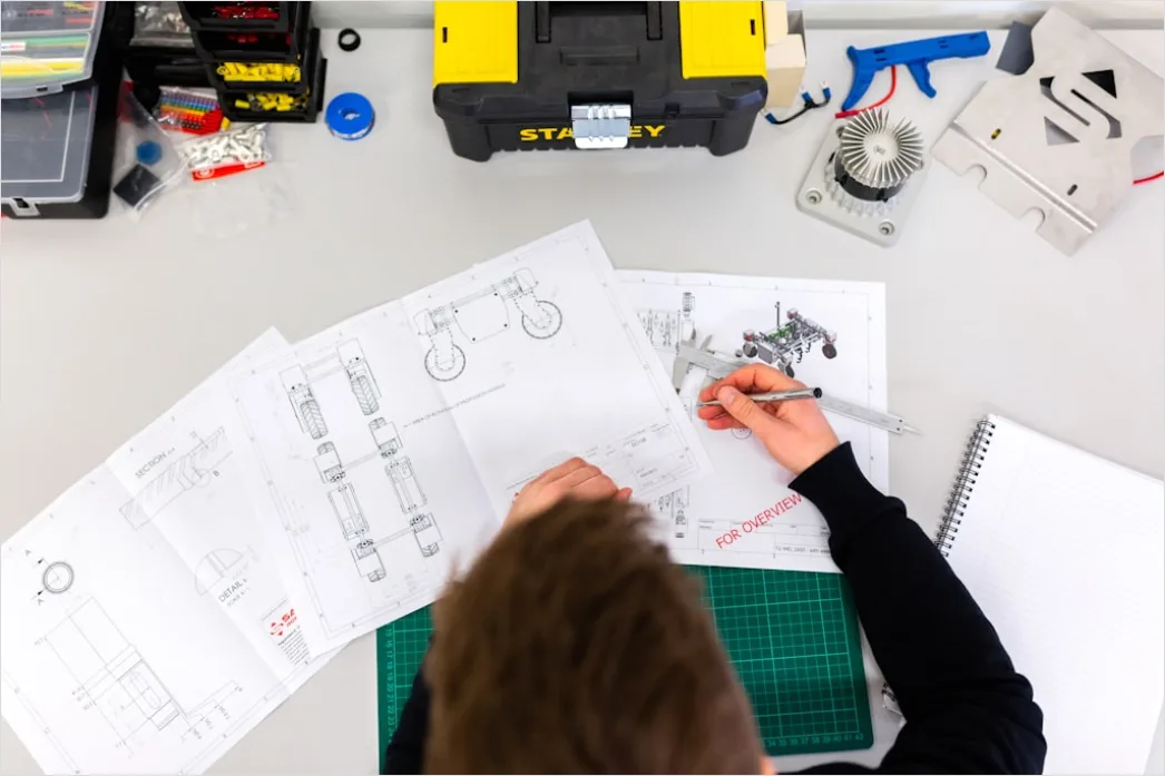 Engineering Workshop Blueprint Review Technician F813