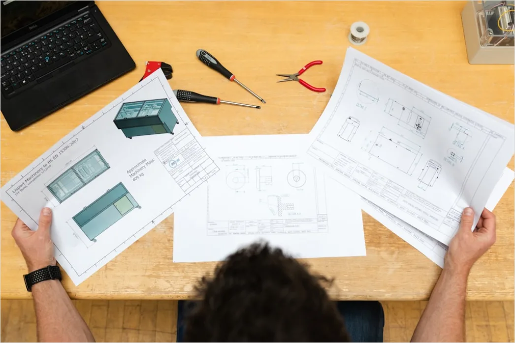 Detail Engineering Workshop Blueprint Review Technician Number 4