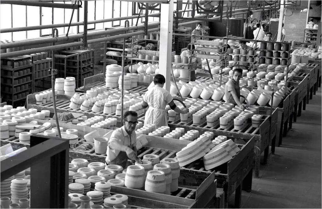 Detail Factory Floor Workers In Safety Gear Working Number 4