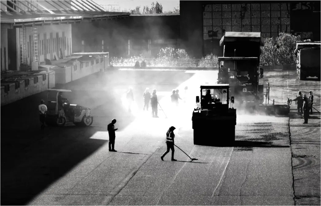 Detail Factory Shift Workers Operating Machinery At Night Number 17
