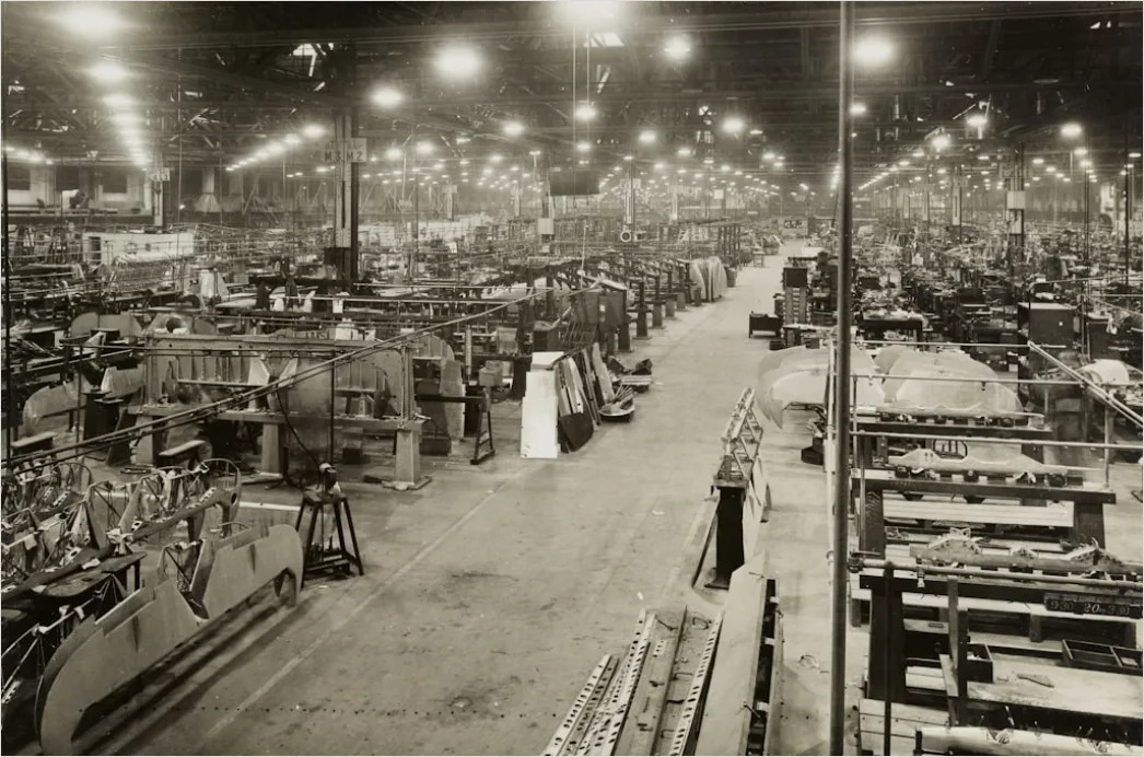 Detail Factory Shift Workers Operating Machinery At Night Number 20