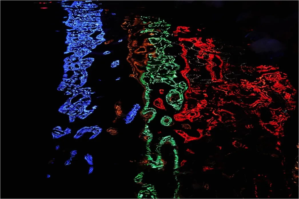 Detail Fluorescence Microscopy Image Cells Glowing Colors Number 8
