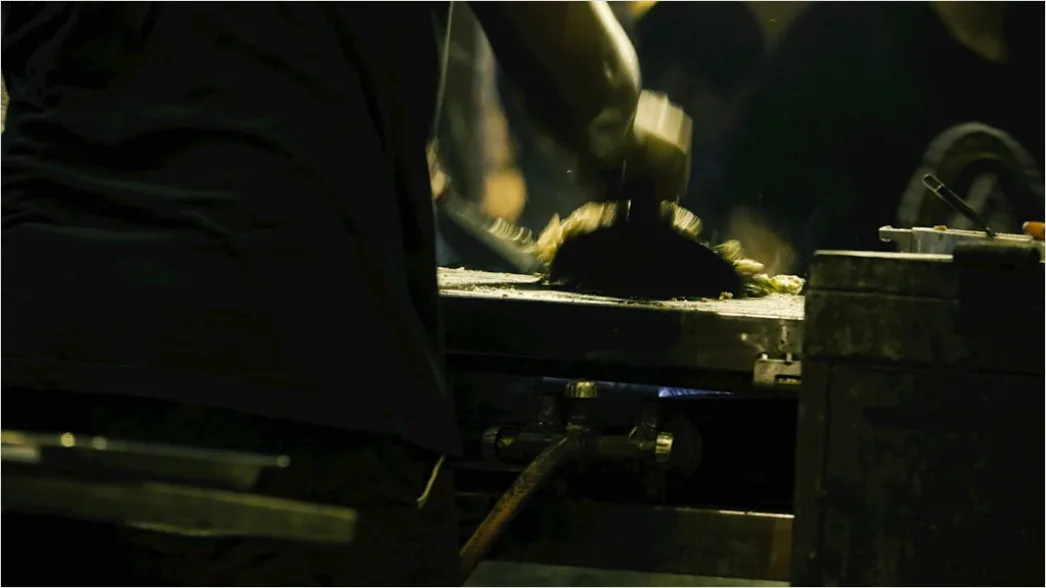 Forge Hammer Press Heavy Metal Shaping Close Up 46e6
