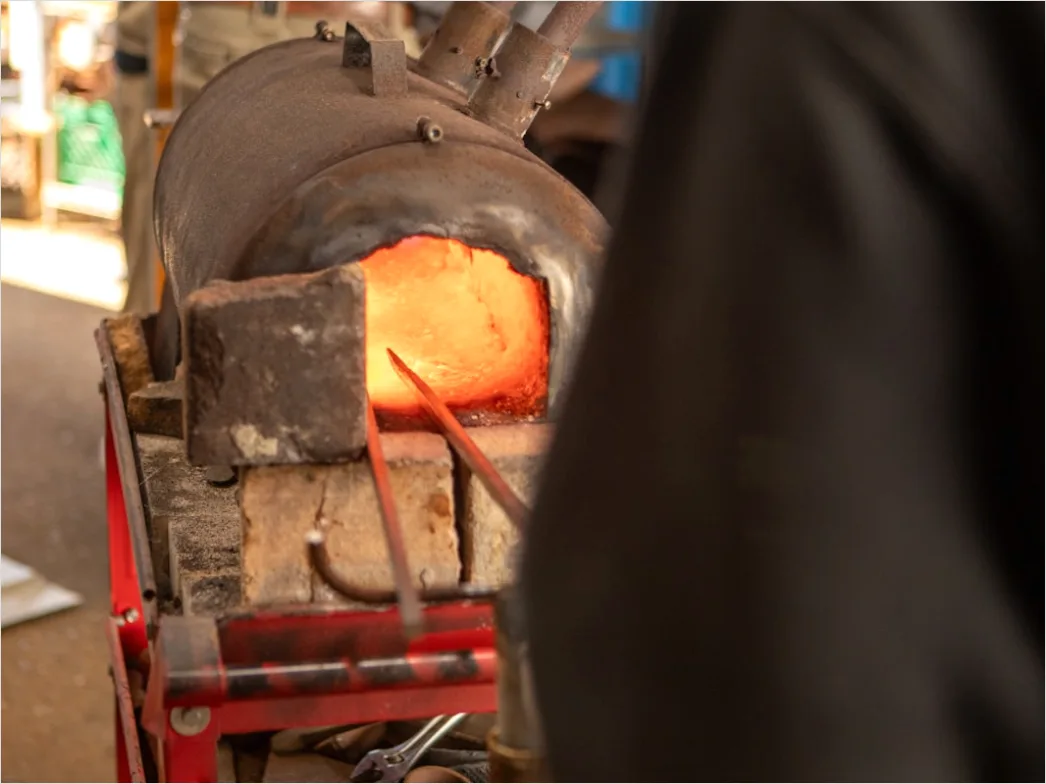 Detail Forge Hammer Press Heavy Metal Shaping Close Up Number 6