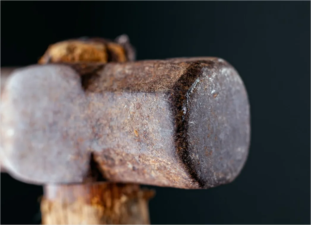 Detail Forge Hammer Press Heavy Metal Shaping Close Up Number 10