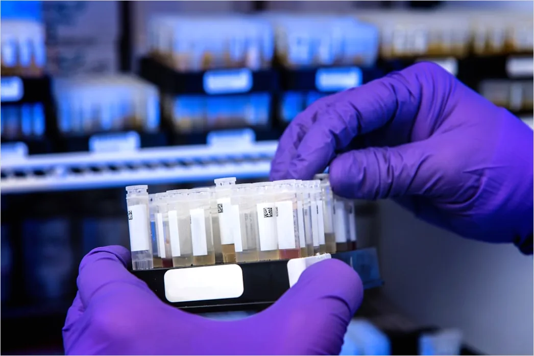 Detail Genetic Testing Laboratory Technician Handling Samples Number 9