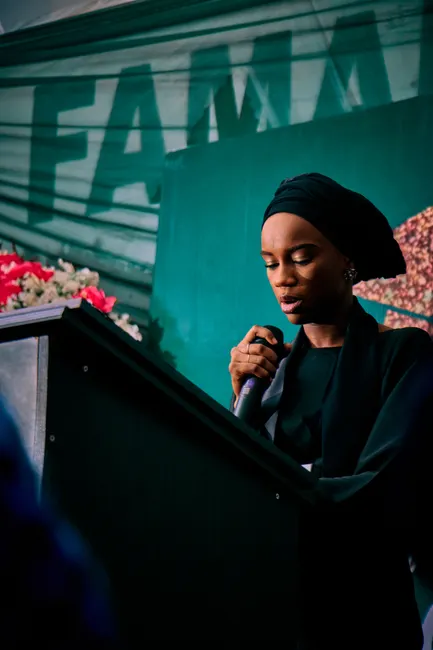 Detail Graduation Speech At Podium On Stage Number 15