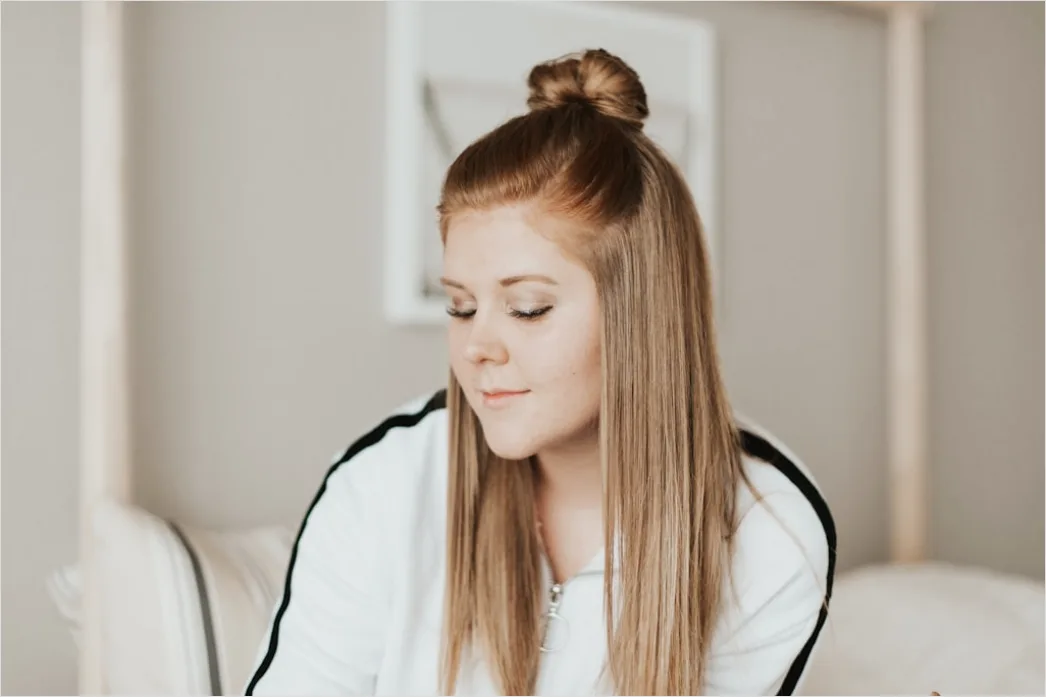 Detail Half Up Half Down Hairstyle Tutorial Easy Number 6