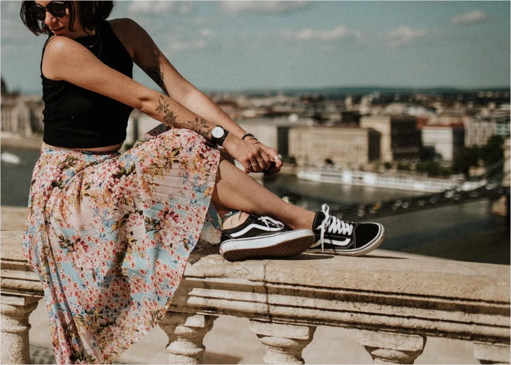 How To Style Sneakers With Dress Outfit Ideas