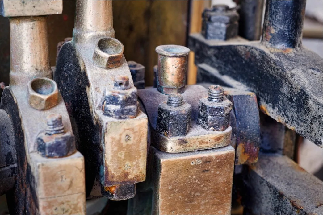 Detail Hydraulic Press Forming Metal Component Close Up Number 14