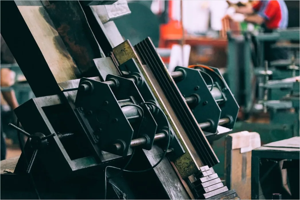 Detail Hydraulic Press Forming Metal Component Close Up Number 18