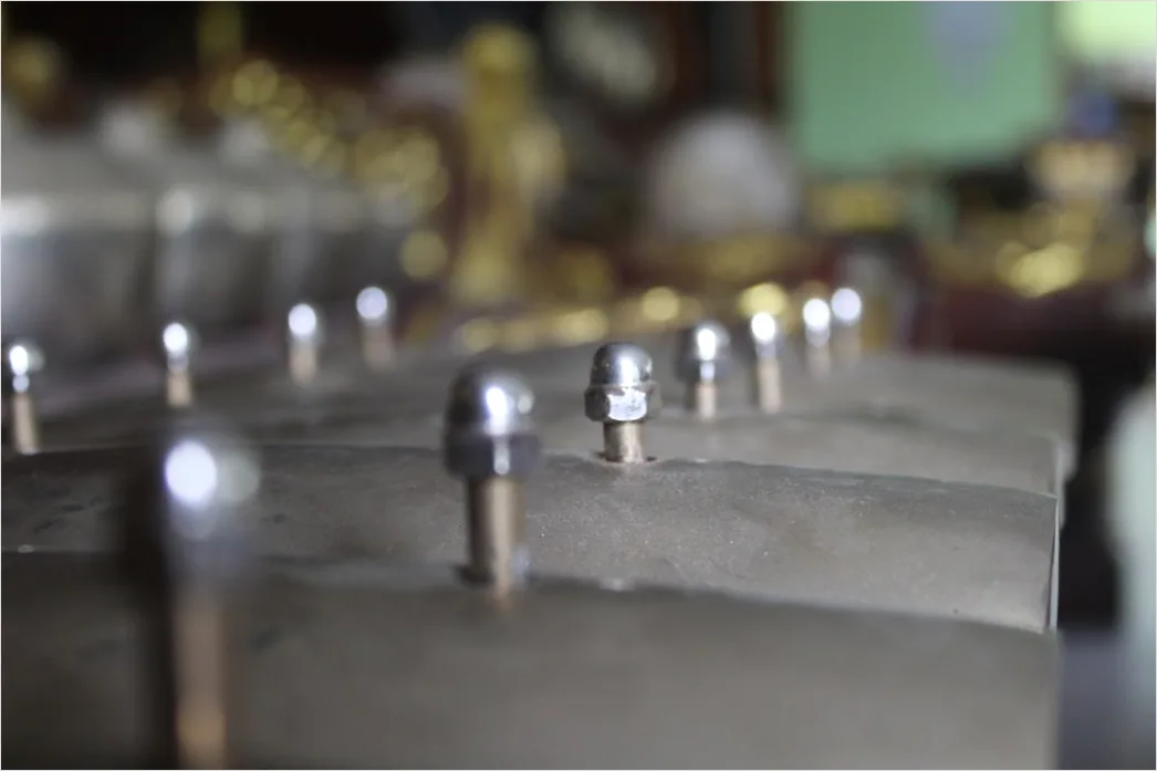 Detail Hydraulic Press Forming Metal Component Close Up Number 9