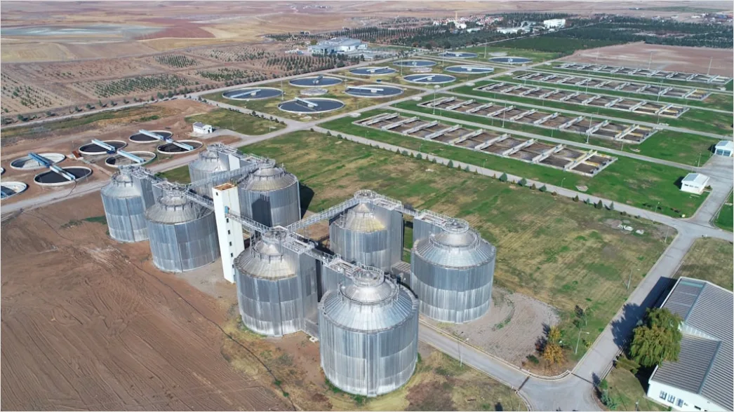 Detail Industrial Chemical Storage Tank Farm Aerial View Number 12