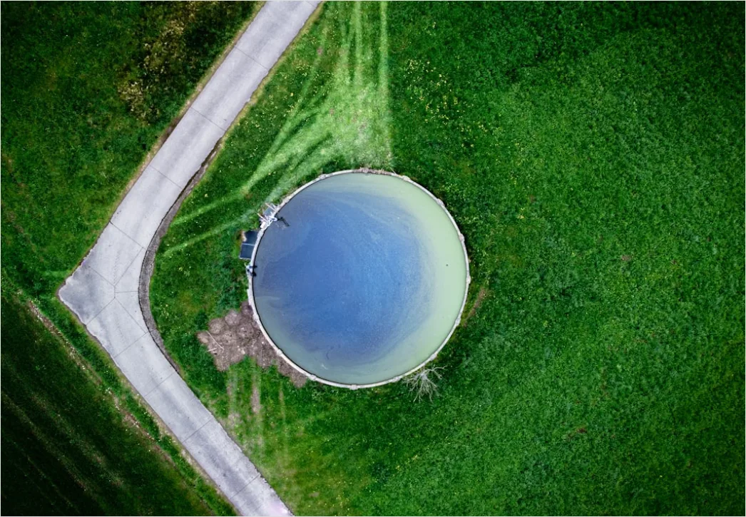 Detail Industrial Chemical Storage Tank Farm Aerial View Number 16