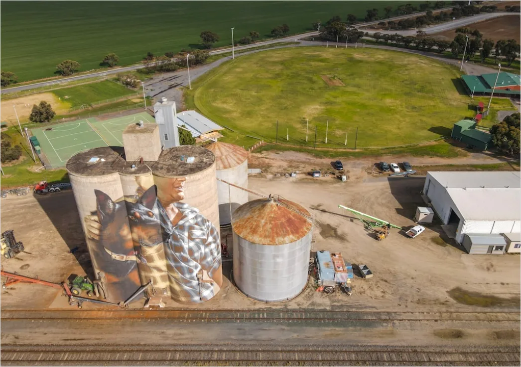Detail Industrial Chemical Storage Tank Farm Aerial View Number 17