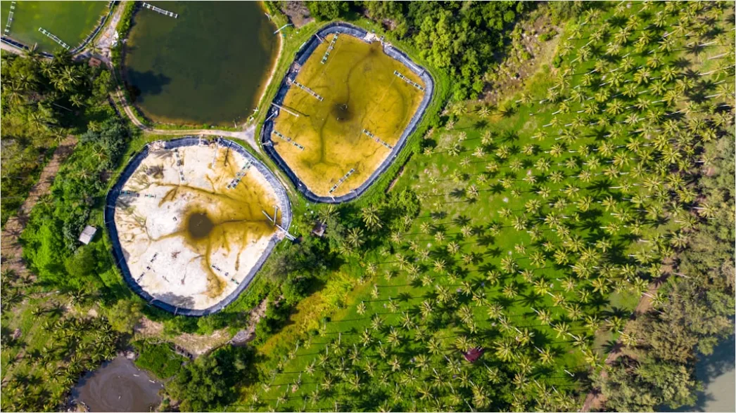 Detail Industrial Chemical Storage Tank Farm Aerial View Number 19