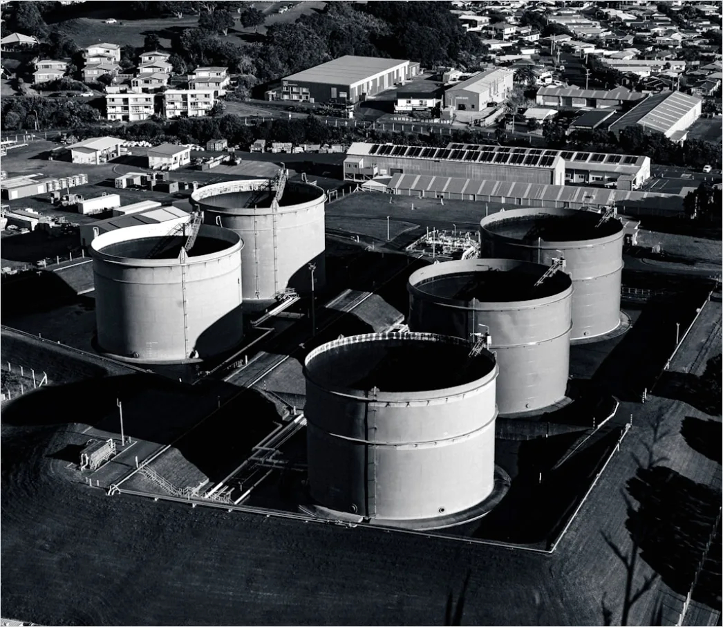 Detail Industrial Chemical Storage Tank Farm Aerial View Number 20