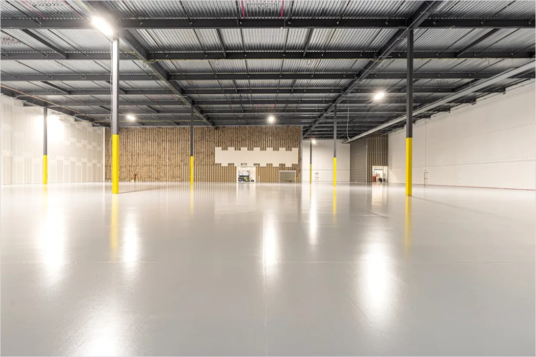 Detail Large Warehouse Interior With Organized Shelving Aisles Number 4
