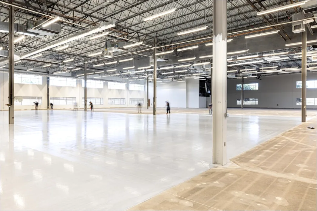 Detail Large Warehouse Interior With Organized Shelving Aisles Number 8