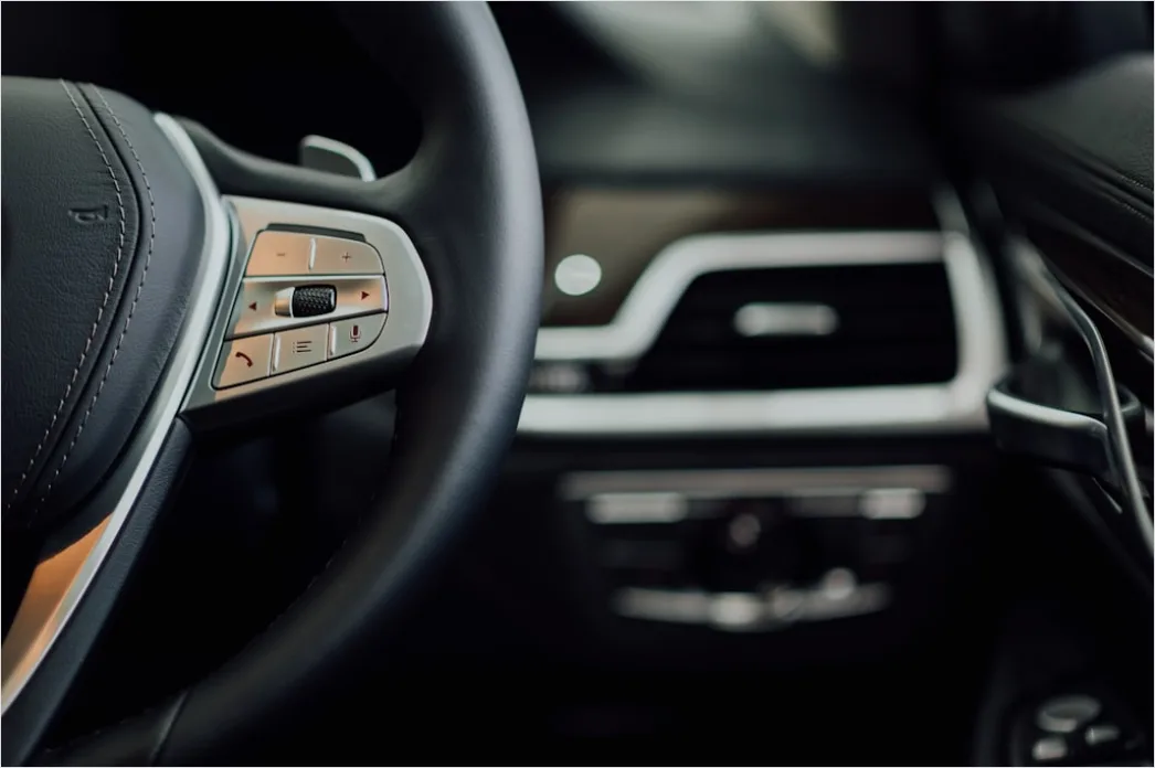 Detail Luxury Car Interior Leather Seats Dashboard Close Up Number 13