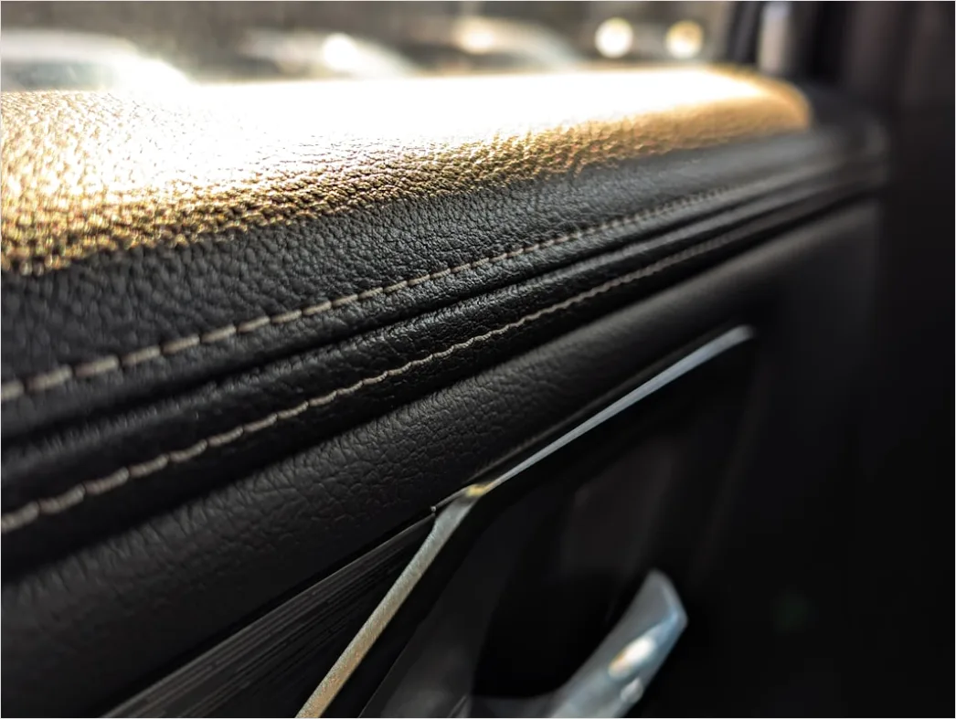 Detail Luxury Car Interior Leather Seats Dashboard Close Up Number 10