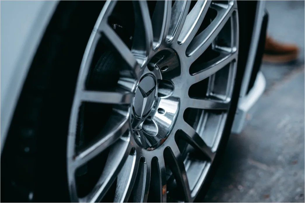 Detail Luxury Car Wheel Rim Detail Close Up Macro Number 7