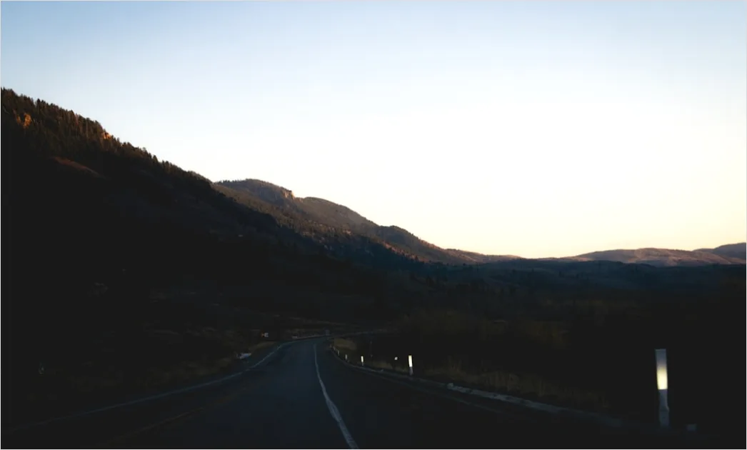 Detail Luxury Sports Car On Mountain Road Sunset Number 17