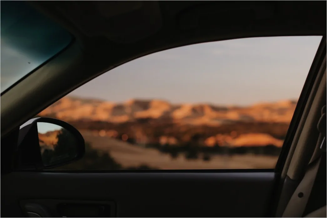 Detail Luxury Sports Car On Mountain Road Sunset Number 19