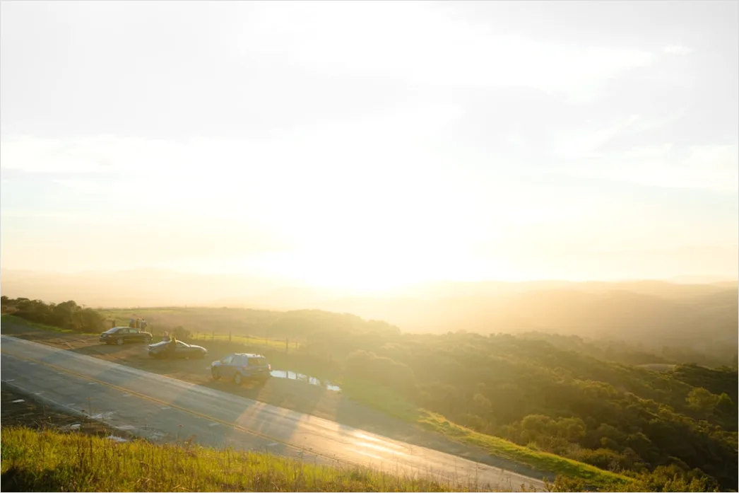 Detail Luxury Sports Car On Mountain Road Sunset Number 8