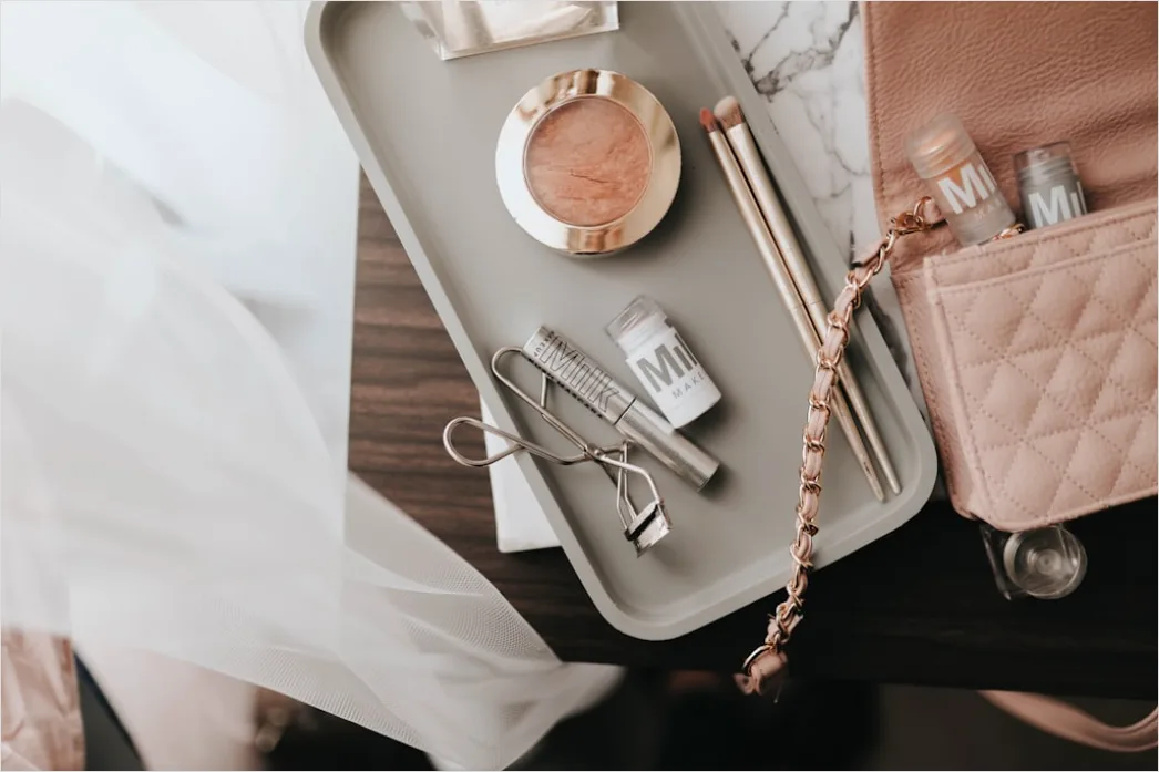 Detail Makeup Vanity Setup Aesthetic Organized Flat Lay Number 2