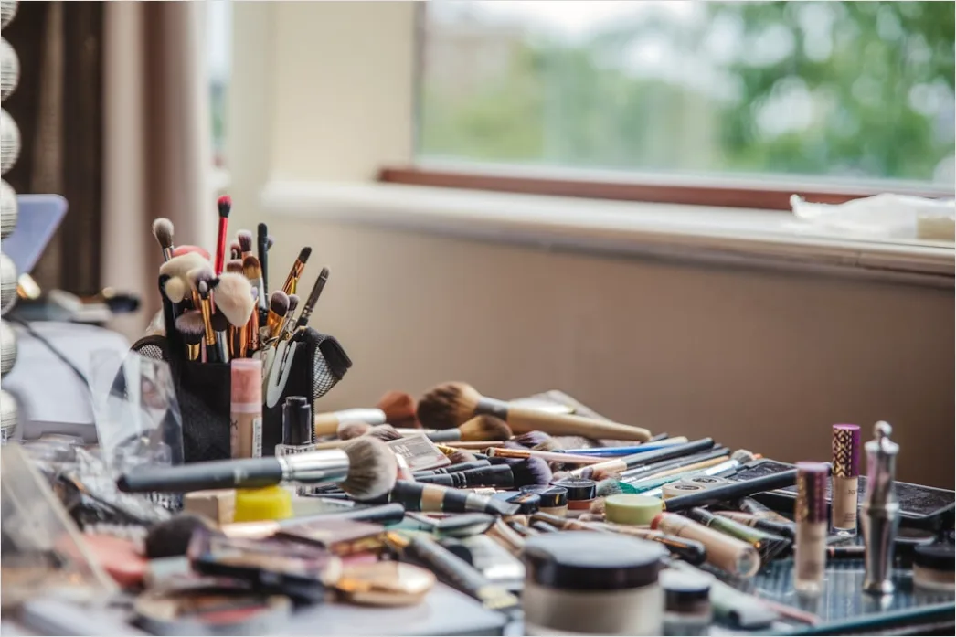 Detail Makeup Vanity Setup Aesthetic Organized Flat Lay Number 16