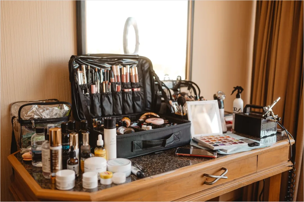 Detail Makeup Vanity Setup Aesthetic Organized Flat Lay Number 19
